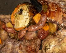 IMG_6451 20/11/2019 - Le résultat est qu'un goût de fumée se retrouve partout. Ce fut un jour d'excés pour les flexitariens que nous sommes. Close up of the end result...